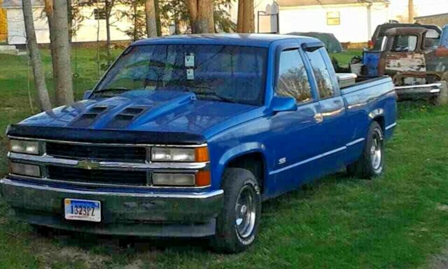 1991 Chevy C1500 Silveraldo Ext Cab 5.7L TBI 350 700R4 TRANS 411 POSI-TRAC Blue 1991 Chevrolet C/K Pickup 1500 SILVERALDO