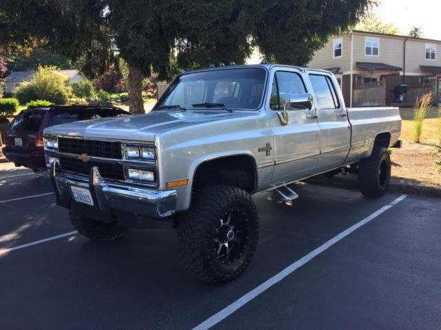 1991 Chevy Crewcab 4wd 4x4 V30 K30 K3500 1991 Chevrolet C/K Pickup 3500 silverado