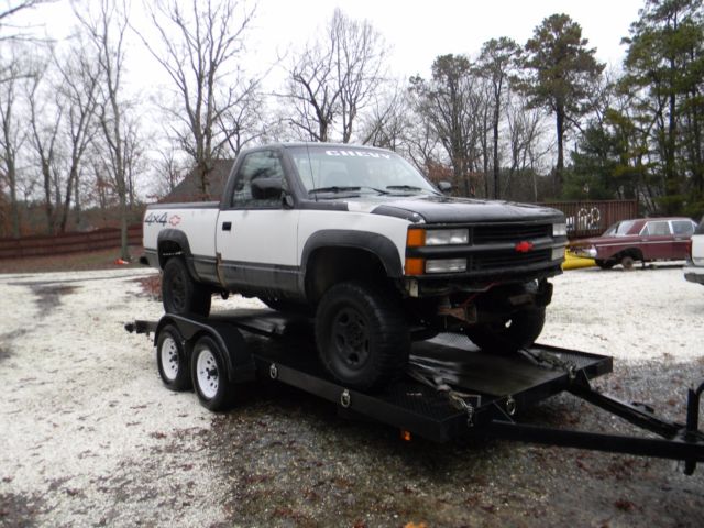 1991 Chevy k1500 4x4 350 v8 carburator transplanted, short box lift kit, project 1991 Chevrolet C/K Pickup 1500 sport