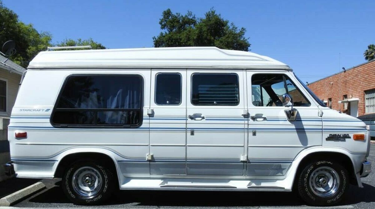1991 Chevy Starcraft Traveling Van 20 ST Series WHITE 54K Low Miles 1991 Chevrolet Other