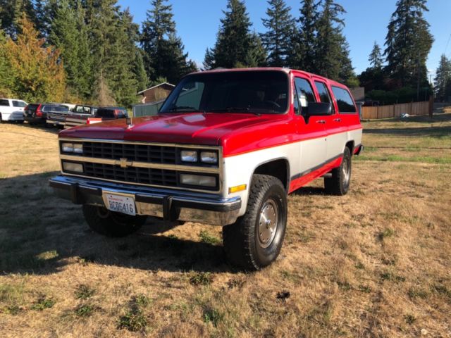 1991 Chevy Suburban 2500 4WD 135K ORIGINAL MILES NO RESERVE 350 1991 Chevrolet Suburban Suburban Silverado