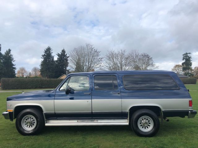 1991 Chevy Suburban 3/4TON 454 BIG BLOCK RUSTFREE EXCELLENT CONDITION NO RESERVE 1991 Chevrolet Suburban Silverado 2500 LT
