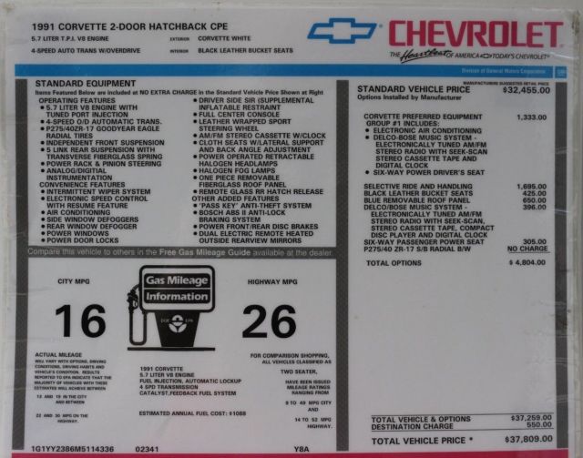 1991 Chevrolet Corvette CPE - photo 12