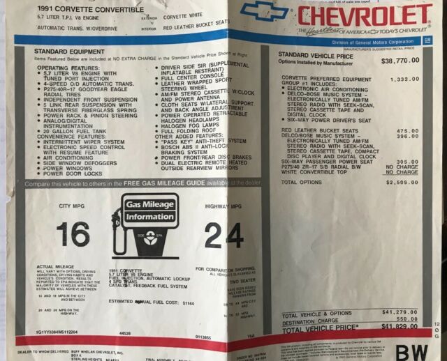 1991 Chevrolet Corvette - photo 10
