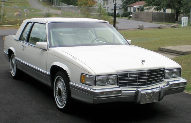 1991 Coupe DeVille - Triple White Spring Edition with Gold Trim - Mint! 1991 Cadillac DeVille Spring Edition