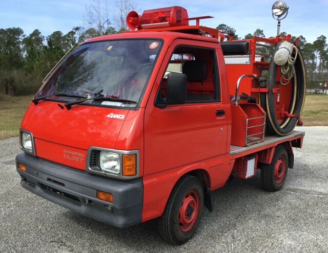 1991 DAIHATSU HIJET 4X4 4WD JAPANESE MINI FIRE TRUCK 5800 JEVIC CERTIFIED MILES 1991 Daihatsu HIJET 4X4 FIRE SERVICE