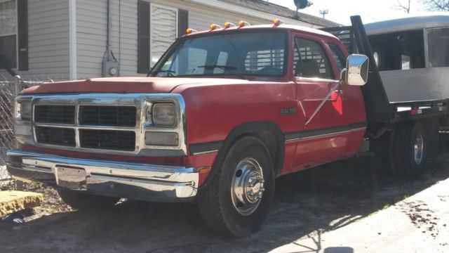 1991 Dodge Ram D 350 3500 Dually Cummings 1st gen Diesel Extended Cab 1991 Dodge Ram 3500