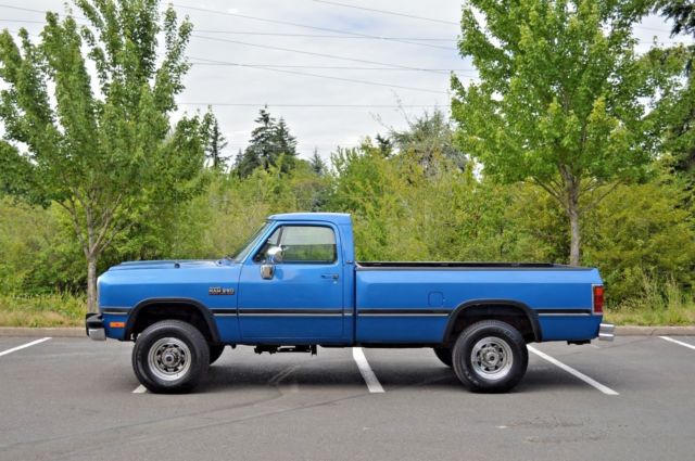 1991 DODGE RAM W250 LE 4X4 12 VALVE 5.9L CUMMINS DIESEL FIRST GEN 166,754 MILES 1991 Dodge Ram 2500