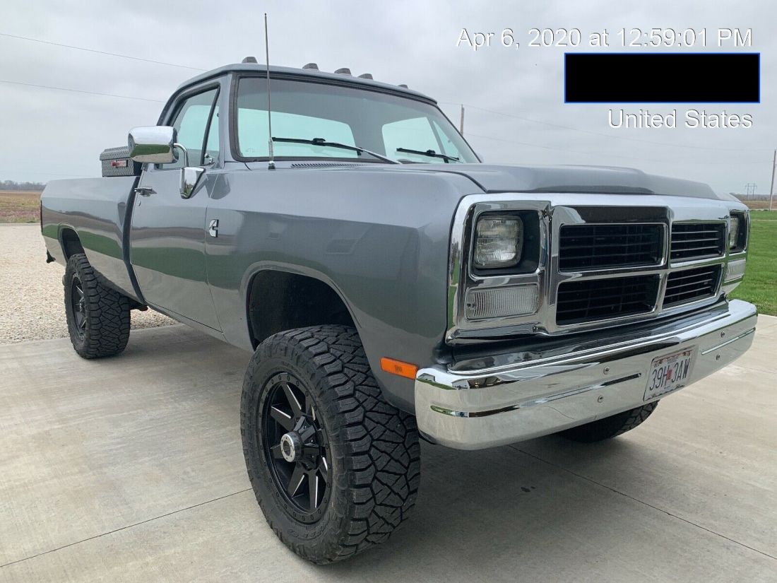 1991 Dodge Ram W250 (Restored) 1991 Dodge Other Pickups Custom