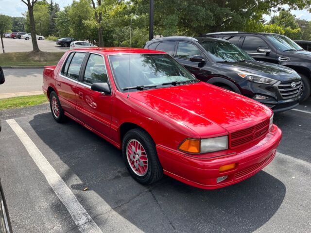1991 Dodge Spirit Sedan Red FWD Manual R/T 1991 Dodge Spirit R/T