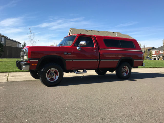 1991 Dodge W250 4X4 Cummings 5.9L 12 valve diesel LOW MILES Excellent condition 1991 Dodge Other Pickups Base Standard Cab Pickup 2-Door