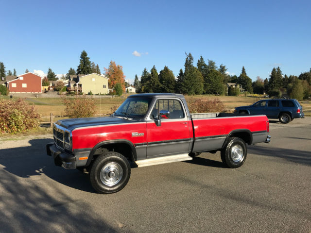 1991 Dodge W250 4X4 Standard Cab 5.9L Cummins diesel 5 speed LOW MILES excellen 1991 Dodge Other Pickups LE W250 Cummins diesel
