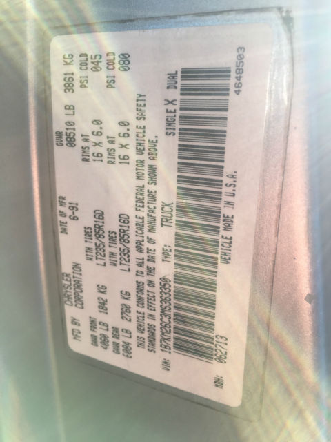 1991 Dodge Other Pickups Base Standard Cab Pickup 2-Door - photo 13