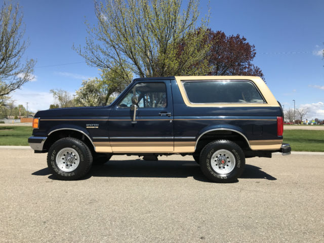 1991 FORD BRONCO EDDIE BAUER 4X4 5.0L 302 V/8 WITH ONLY 72.000 ACTUAL MILES 1991 Ford Bronco Bronco