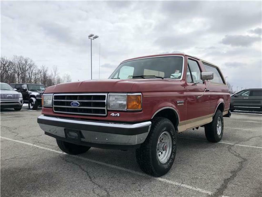1991 Ford Bronco Eddie Bauer 5.8L V8 4x4 Red Automatic SUV No Reserve 1991 Ford Bronco