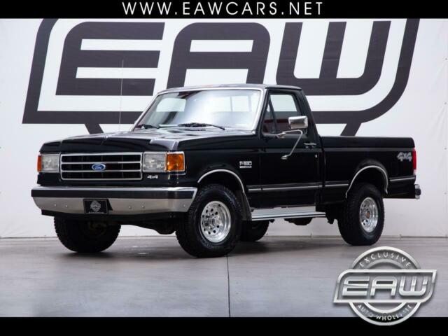 1991 Ford F-150 4X4 72396 Miles Black 8 Cylinder Engine Automatic 1991 Ford F-150 4X4