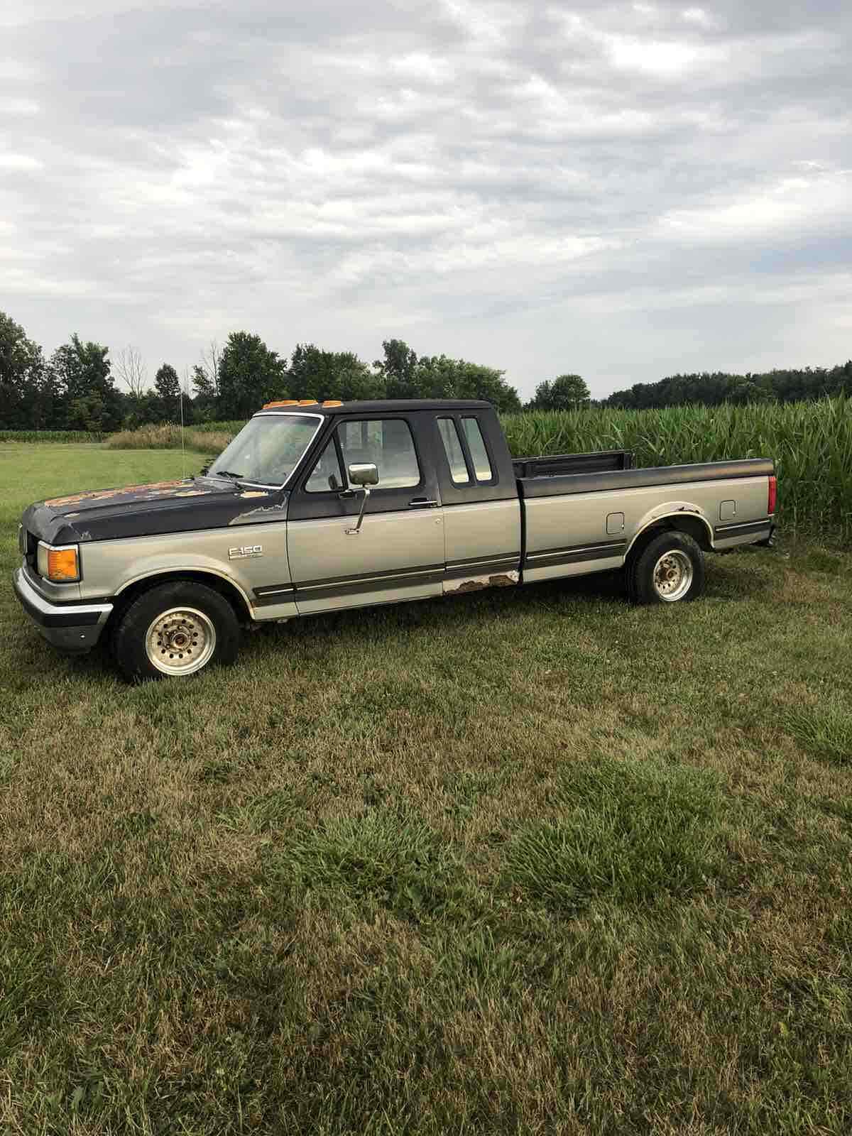 1991 Ford F-150 Pickup Grey RWD Automatic 1991 Ford F-150