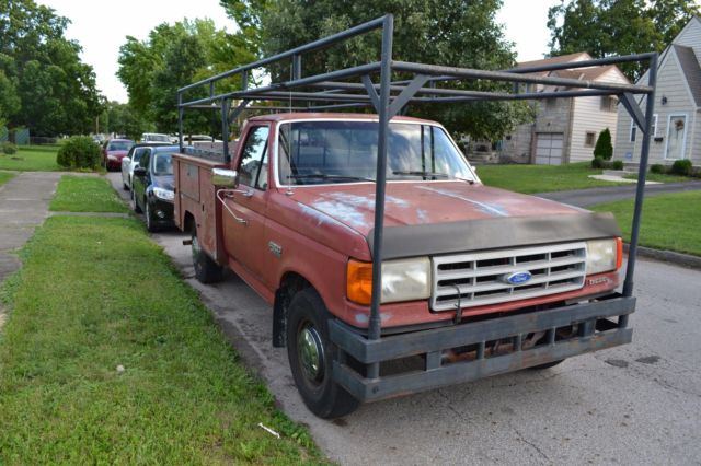1991 ford f-250 Service truck w/ Liftgate 7.3 Manual 1991 Ford F-250