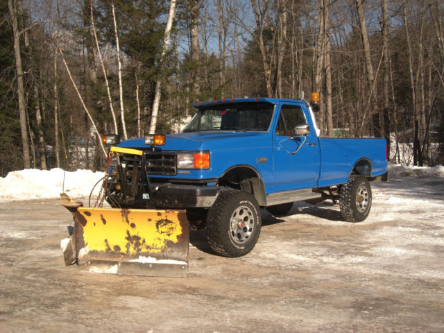 1991 Ford F350 4x4 7.3L diesel 5 speed v plow clean truck 1991 Ford F-350 XL