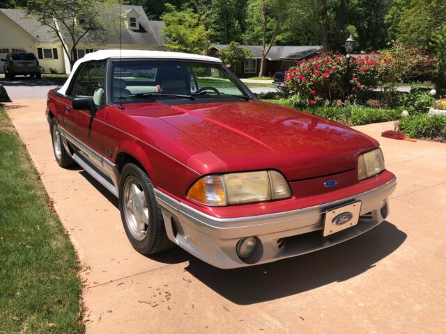 1991 Ford Mustang GT 5.0 HO Convertible Fox Body Low Reserve!!! Only 66K miles! 1991 Ford Mustang