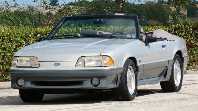 1991 FORD MUSTANG GT CONVERTIBLE 69,000 FLORIDA MILES EXCELLENT CONDITION NO RES 1991 Ford Mustang GT