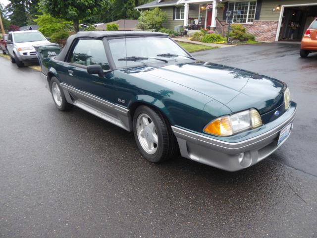 1991 ford mustang GT convertible fox body 5.0, fresh rebuilt automatic 1991 Ford Mustang GT