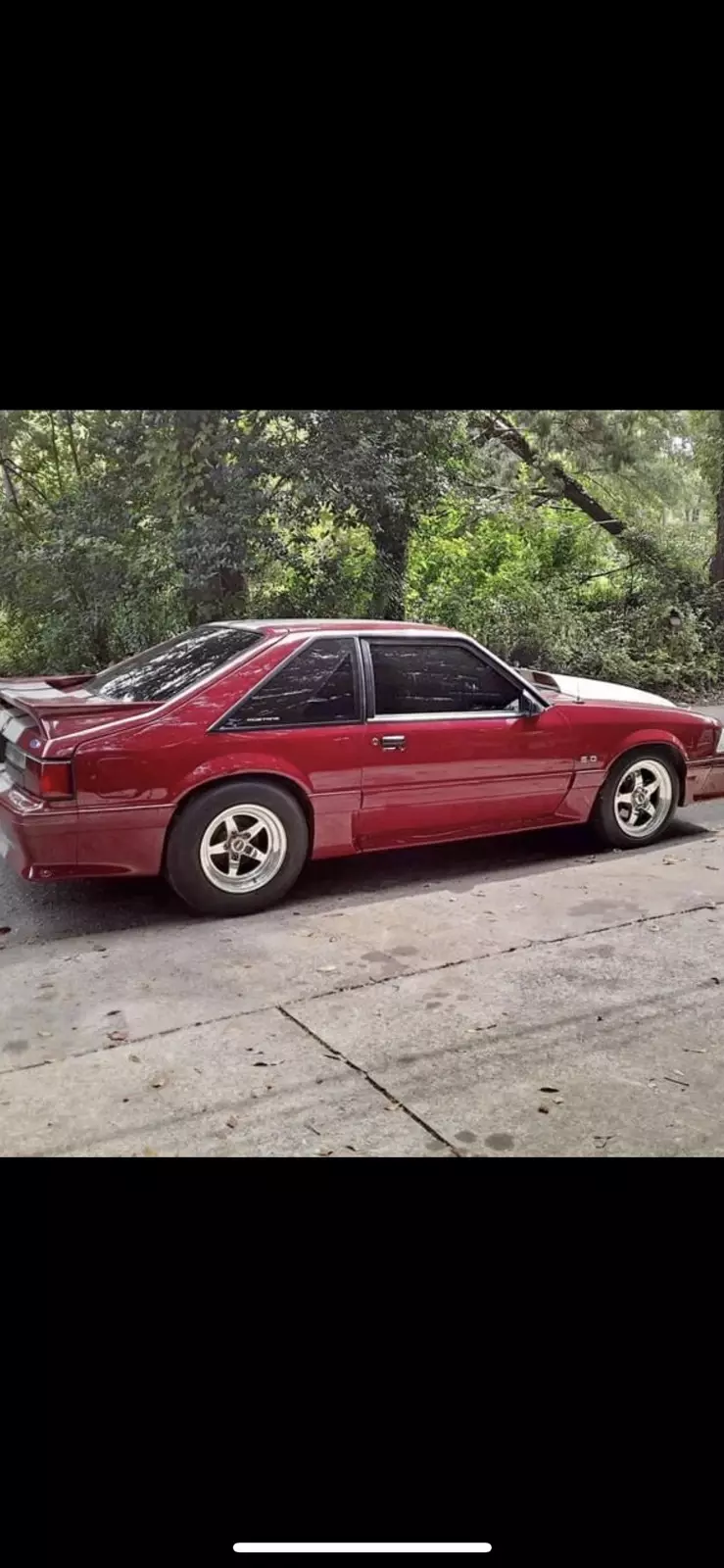 1991 Ford Mustang Hatchback Red GT 1991 Ford Mustang GT