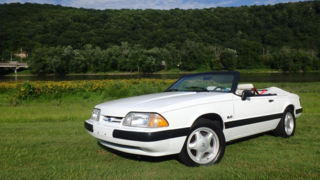 1991 FORD MUSTANG LX CONVERTIBLE 5.0L 5SPD NOTCHBACK 46K MILES NO RESERVE! 1991 Ford Mustang 2dr Convertible LX 5.0L