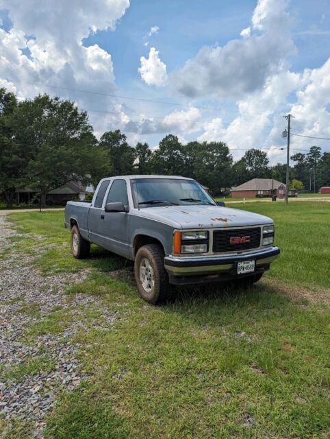 1991 GMC Sierra Pickup Blue 4WD Automatic K1500 1991 GMC Sierra K1500