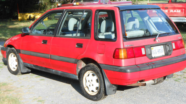 1991 HONDA CIVIC RT AWD REAL TIME WAGON 5 SPEED 1991 Honda Civic