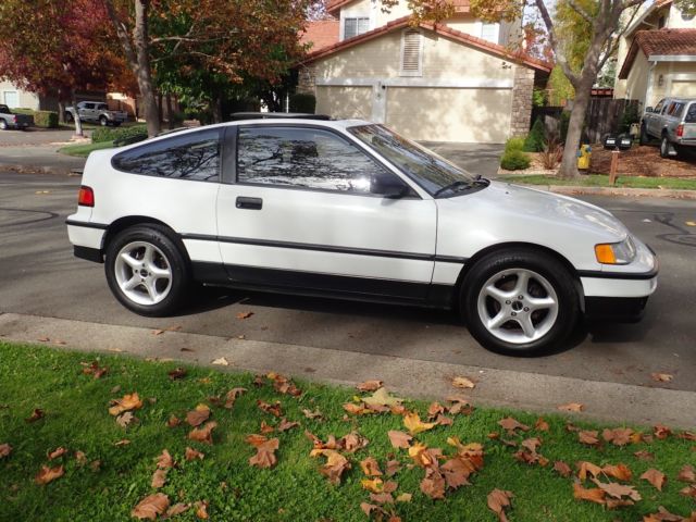 1991 Honda CRX SI 5 Speed 16 Valves White Super Clean Michelin Your Last Chance 1991 Honda CRX