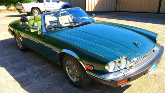 1991 Jaguar XJS Convertible, British Racing Green 1991 Jaguar XJS 2 door convertible