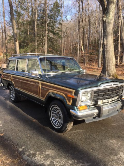 1991 Jeep Grand Wagoneer Final Edition Hunter Green RARE 107k Last Year Woody 91 1991 Jeep Wagoneer