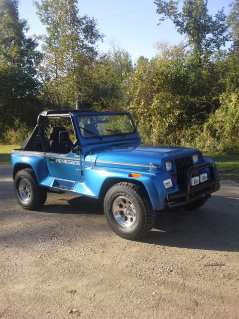 1991 Jeep Renegade met blue over black 5 spd 1991 Jeep Wrangler