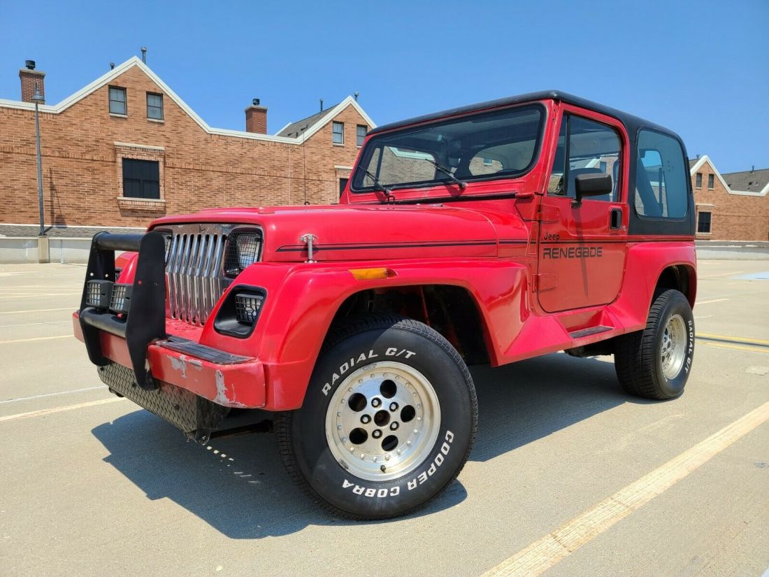 1991 JEEP WRANGLER RENEGADE RED 4X4 1991 Jeep Wrangler RENEGADE