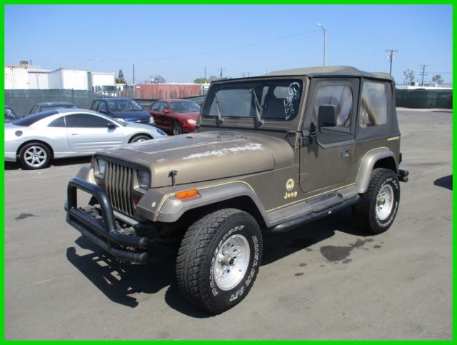 1991 Jeep Wrangler Sahara Used 4L I6 12V Automatic NO RESERVE 1991 Jeep Wrangler Sahara