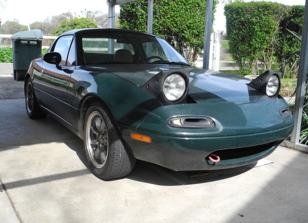 1991 Mazda MX-5 Miata BRG Special Edition Biscuit Leather Interior - photo 5