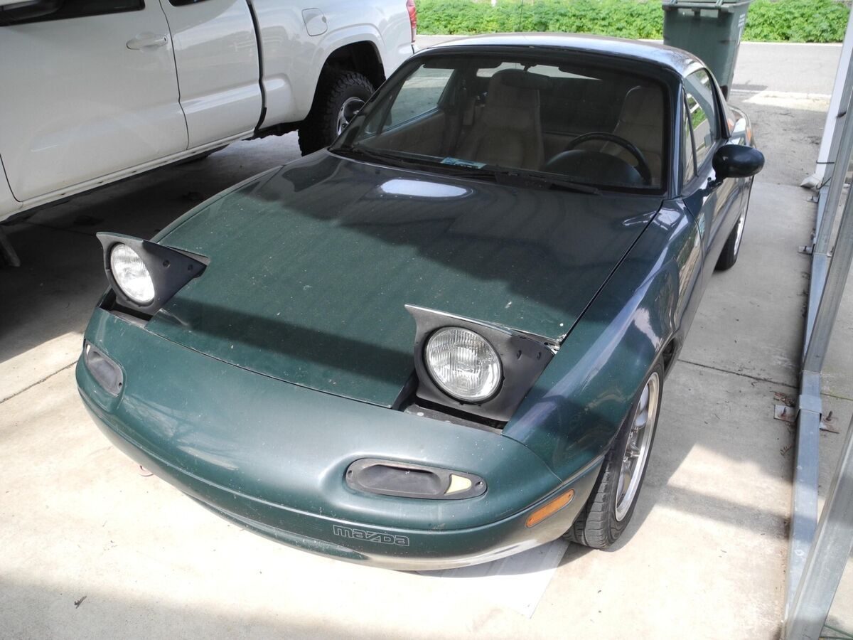 1991 Mazda MX-5 Miata BRG Special Edition Biscuit Leather Interior - photo 6
