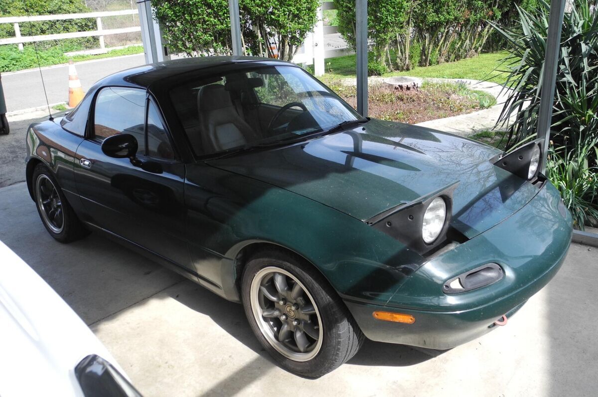 1991 Mazda MX-5 Miata BRG Special Edition Biscuit Leather Interior - photo 7