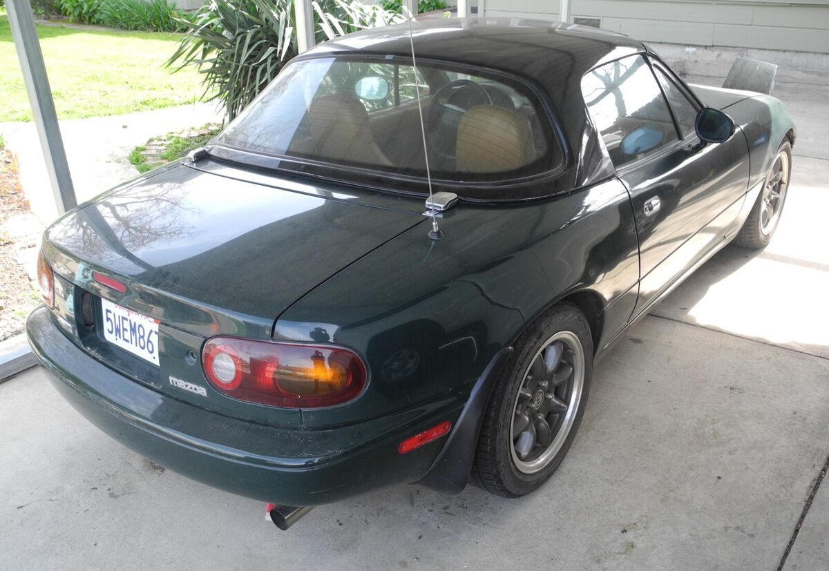 1991 Mazda MX-5 Miata BRG Special Edition Biscuit Leather Interior - photo 8