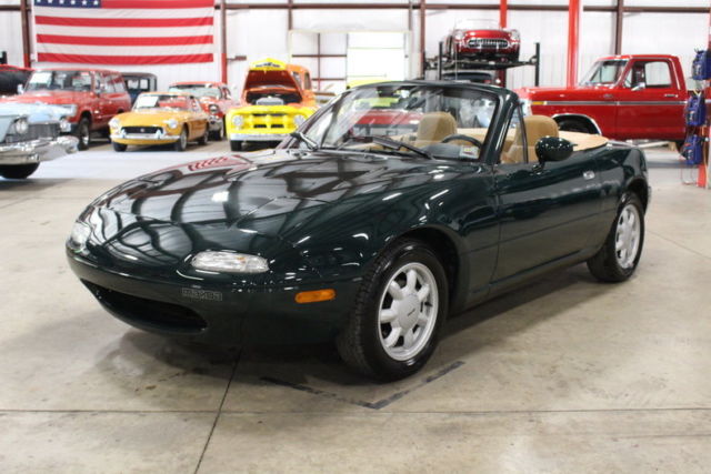 1991 Mazda MX-5 Miata 6566 Miles Green Convertible 1.6L l4 5 Speed Manual 1991 Mazda MX-5 Miata --