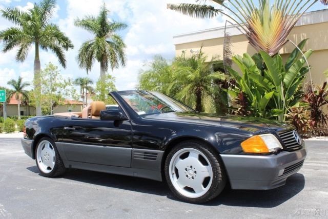 1991 MERCEDES 500SL SL500 R129 50K MILES HARDTOP CONVERTIBLE FL CAR RARE COLORS 1991 Mercedes-Benz 500-Series 2 Dr Convertible
