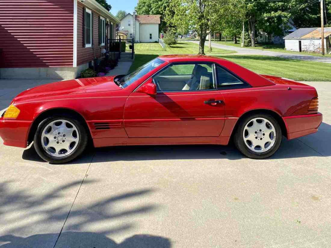 1991 Mercedes-Benz 500SL Convertible Red RWD Automatic SL 1991 Mercedes-Benz 500SL SL