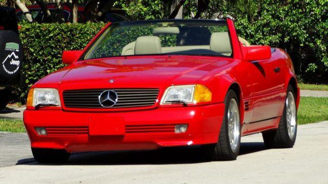 1991 MERCEDES BENZ 500SL ROADSTER BOTH TOPS JUST 23,000 MILES NEW A MUST SEE 1991 Mercedes-Benz SL-Class LEATHER