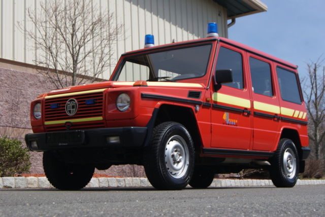 1991 Mercedes Benz Daimler-Puch 230GE 4X4 Geländewagen Fire Service Truck 1991 Mercedes-Benz G-Class GE
