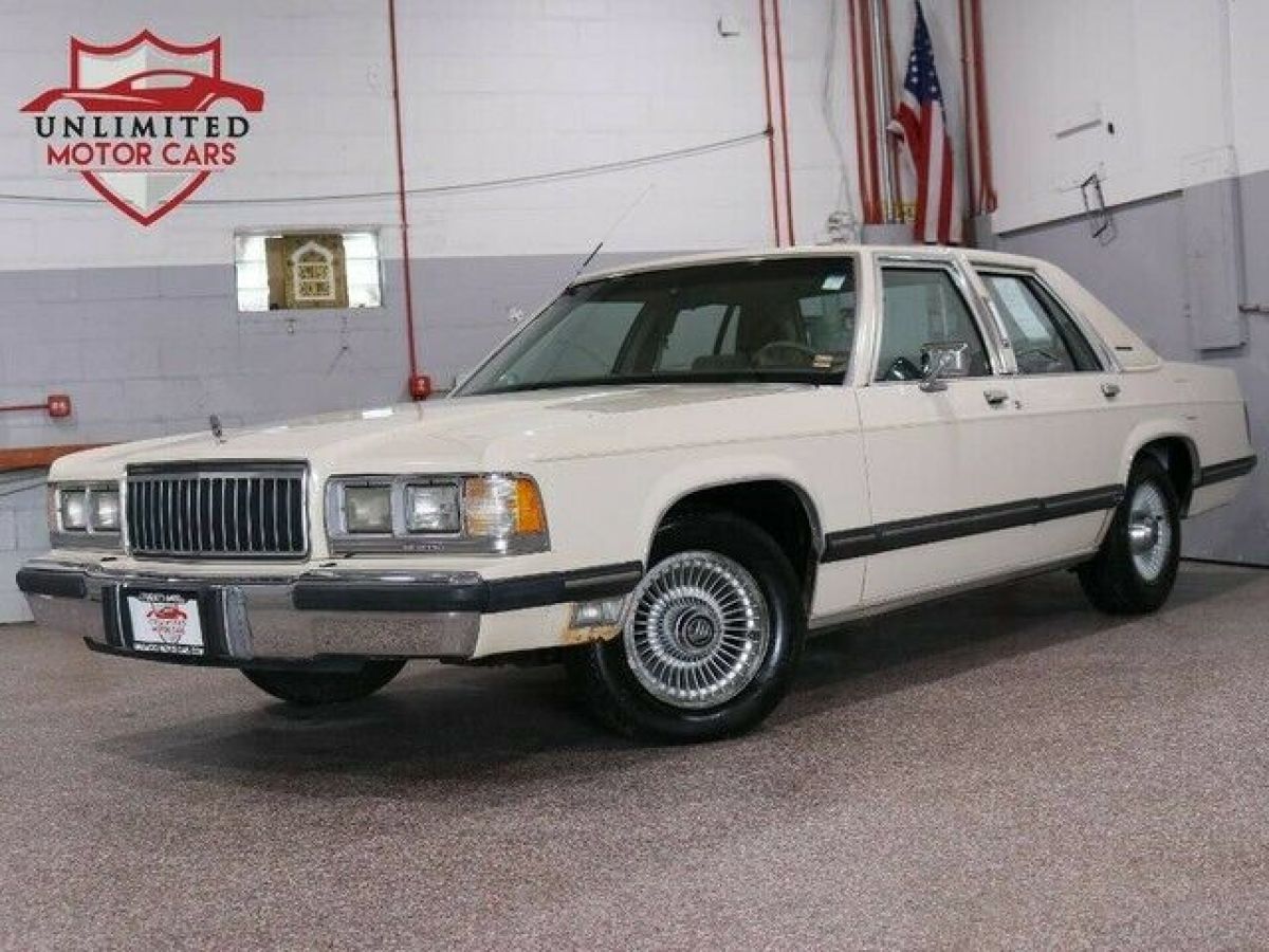 1991 Mercury Grand Marquis LS 36710 Miles Cream White 5.0L 8-Cyl Engine Automat 1991 Mercury Grand Marquis LS