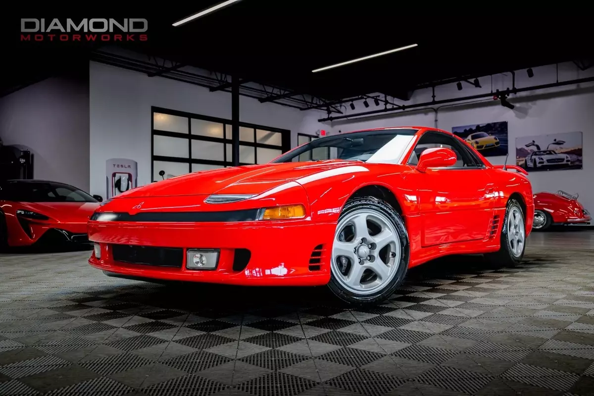 1991 Mitsubishi 3000GT VR-4 Turbo 35227 Miles Monza Red Hatchback 3.0L Twin Turb 1991 Mitsubishi 3000GT VR-4 Turbo