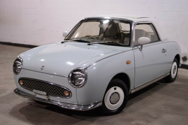 1991 Nissan Figaro 33,777 Miles Pale Aqua coupe MA10t TURBO CHARGED 1991 Nissan Figaro