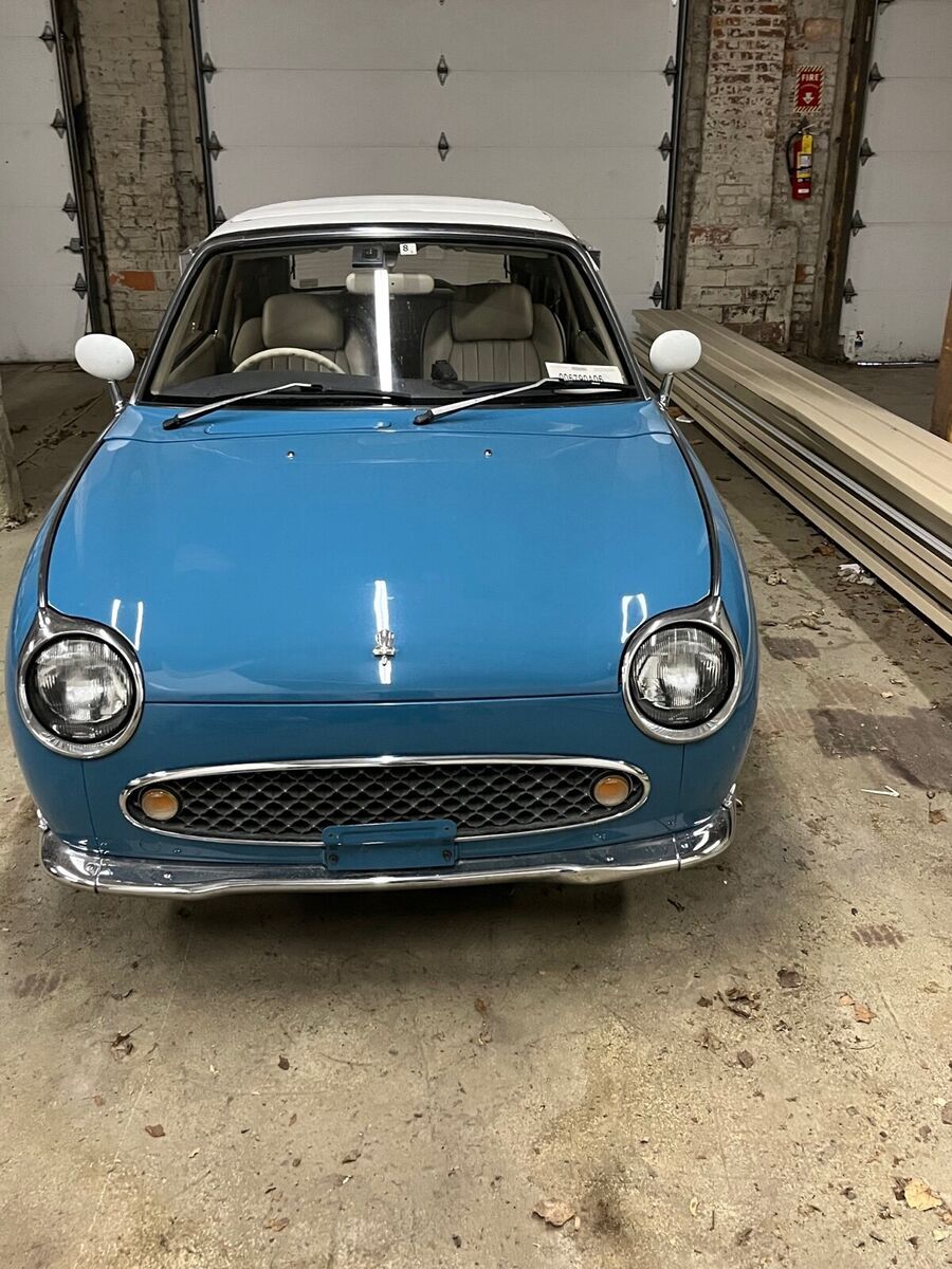 1991 Nissan Figaro Blue FWD Automatic 1991 Nissan Figaro