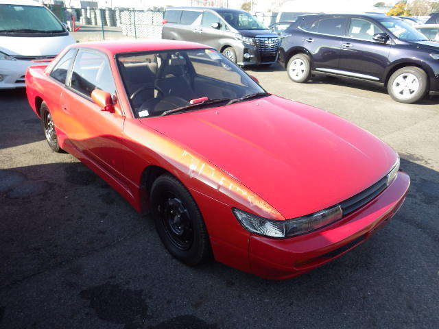 1991 Nissan Silvia Coupe Red Aero Skirts JDM RHD S13 240sx HIGH AUCTION GRADE 1991 Nissan 240SX SILVIA